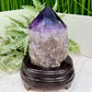 Amethyst Root Dark Purple with Stand High Quality Gemstone Raw Specimen 1102g