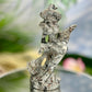 Yooperlite Witch on Broom UV Reactive Healing Crystal Carving 280g 150mm