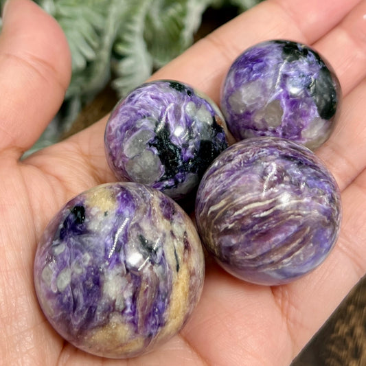 Charoite Mini Spheres Healing Crystal Balls YOU CHOOSE