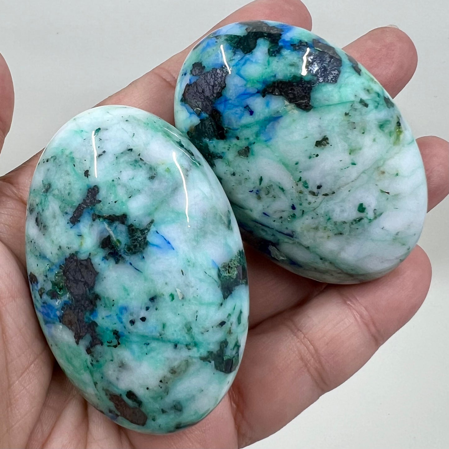 Fynchenite Phoenix Stone Palm Stones Meditation Crystals YOU CHOOSE