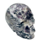 Zebra Fluorite Skull Healing Crystal Skull Carving 985g