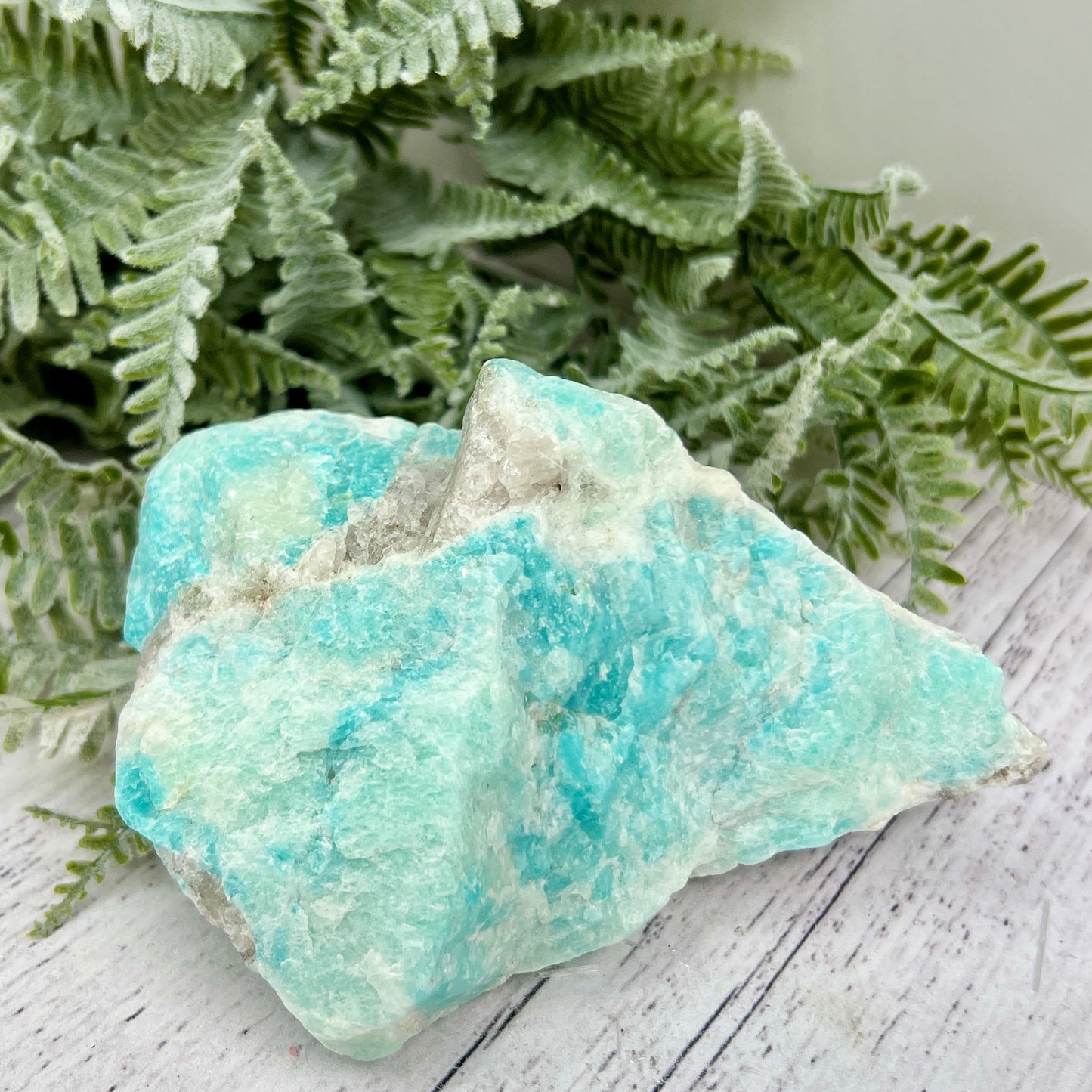 Blue Amazonite Natural Raw Specimen Flashy Crystal 470g
