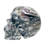 Zebra Fluorite Skull Healing Crystal Skull Carving 985g