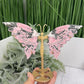 Peruvian Rhodonite Butterfly Wings with Stand Compassion Emotional Balance Crystal