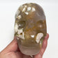 Flower Agate Skull Healing Crystal Carving 1137g