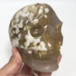 Flower Agate Skull Healing Crystal Carving 1137g