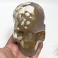 Flower Agate Skull Healing Crystal Carving 1137g