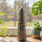 Ocean Sea Jasper Tower Healing Crystal Generator 722g 207mm