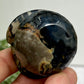 Volcanic Agate Halloween Pumpkin Witches Hat UV Reactive Crystal 78g