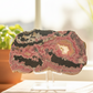 Peruvian Rhodonite Slice Slab with Stand Compassion Emotional Balance Crystal 640g