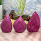 Honeycomb Ruby Flames UV Reactive Crystal Carvings YOU CHOOSE