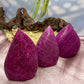 Honeycomb Ruby Flames UV Reactive Crystal Carvings YOU CHOOSE