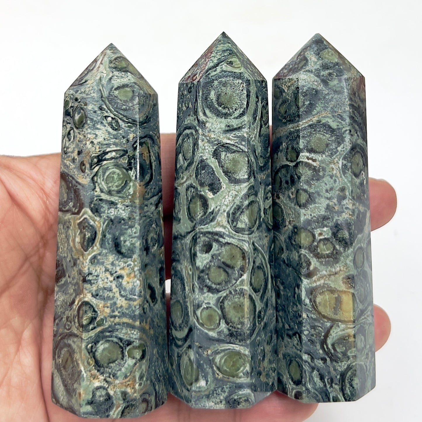 Kambaba Jasper Points Towers Crystal Generators YOU CHOOSE