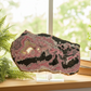 Peruvian Rhodonite Slice Slab with Stand Compassion Emotional Balance Crystal 538g