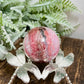 Rhodonite in Quartz Sphere Peru Healing Crystal Ball 102g 40mm
