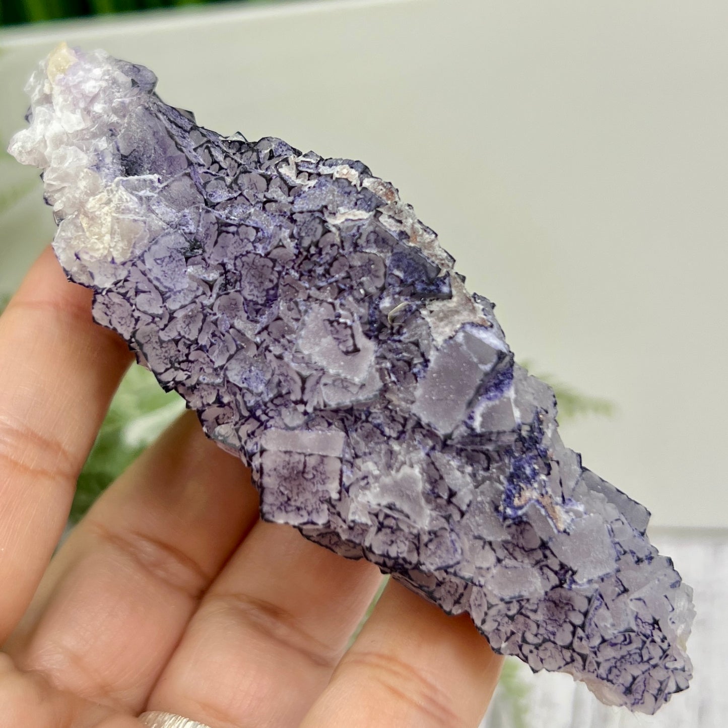 Purple Fujian Fluorite RARE Raw Mineral Specimen Healing Natural Crystal 144g