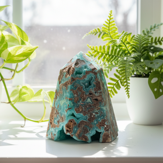 Hemimorphite Sorosilicate Tower Healing Crystal Generator 298g