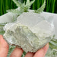 Rose Calcite Raw Specimen UV Reactive Natural Mineral Crystal 236g
