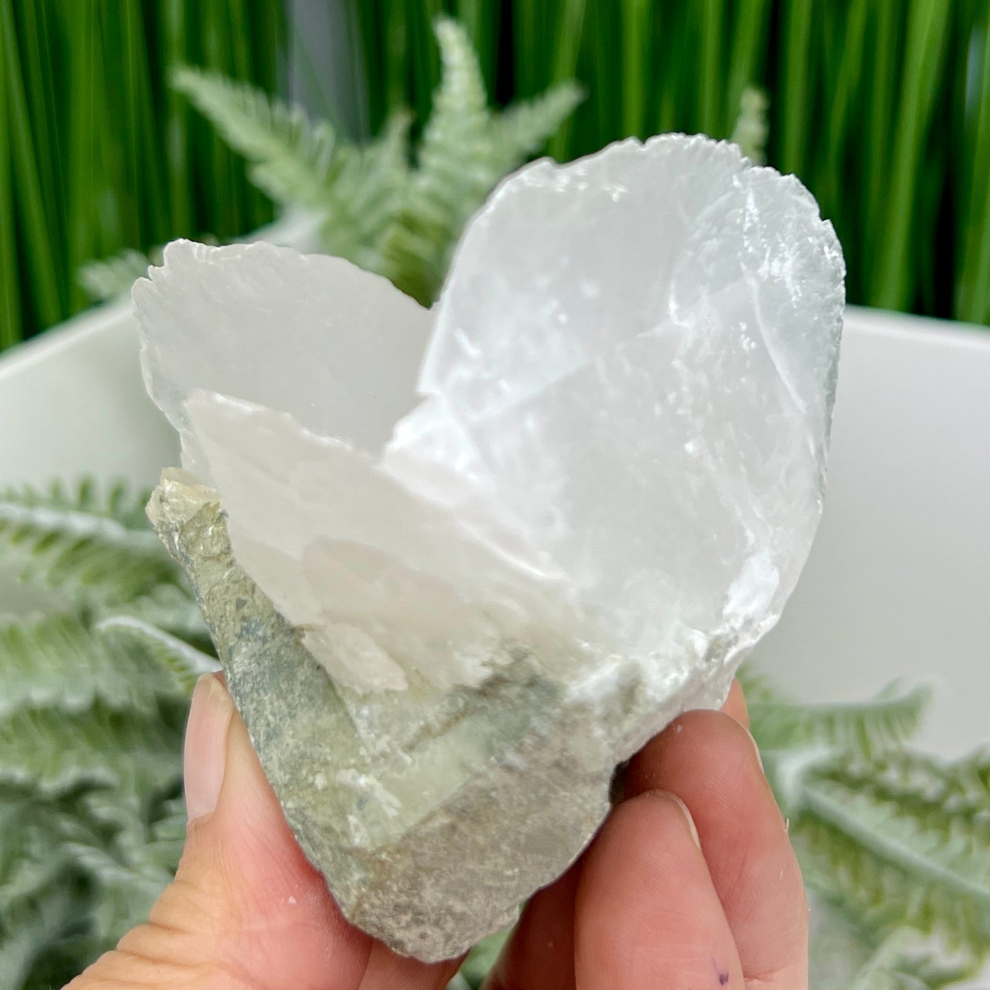 Rose Calcite Raw Specimen UV Reactive Natural Mineral Crystal 236g
