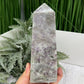 Sphalerite with Quartz Purple Green Fluorite Druzy Tower Crystal Generator 1472g 172mm