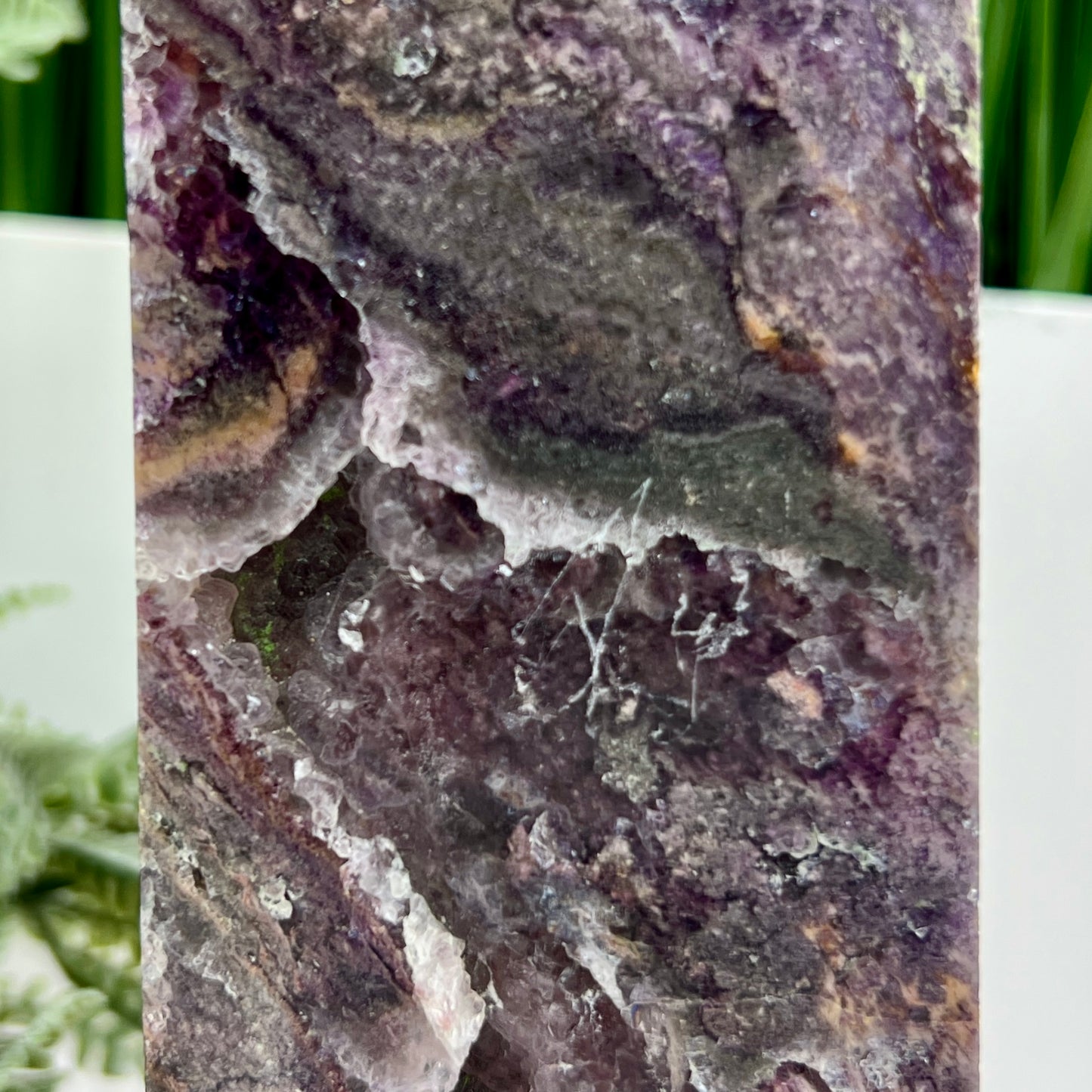 Sphalerite with Quartz Fluorite Druzy Tower Crystal Generator 2117g