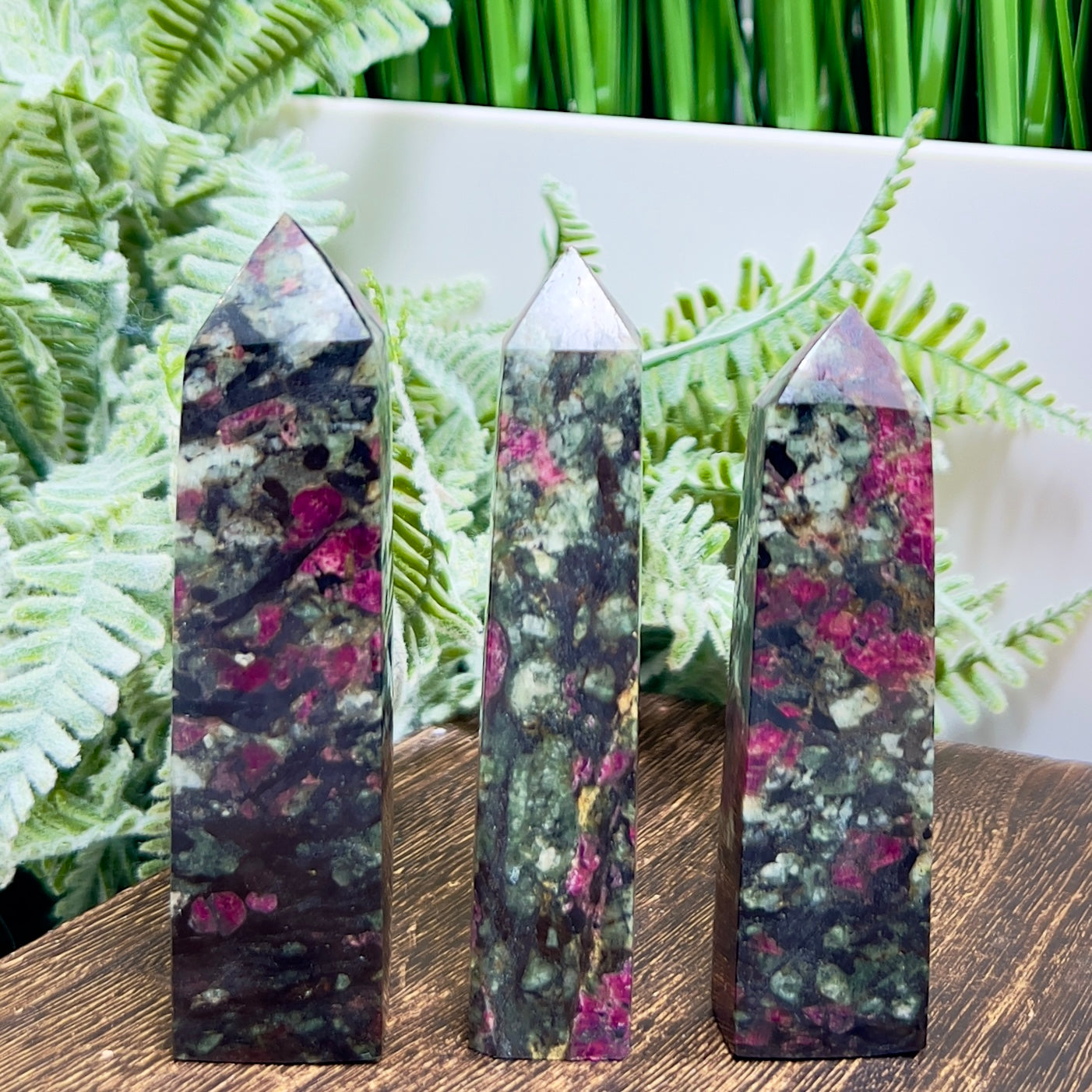 Eudialyte Garnet Feldspar Niter Rare Points Towers Crystal YOU CHOOSE