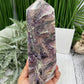 Sphalerite with Quartz Fluorite Druzy Tower Crystal Generator 2117g