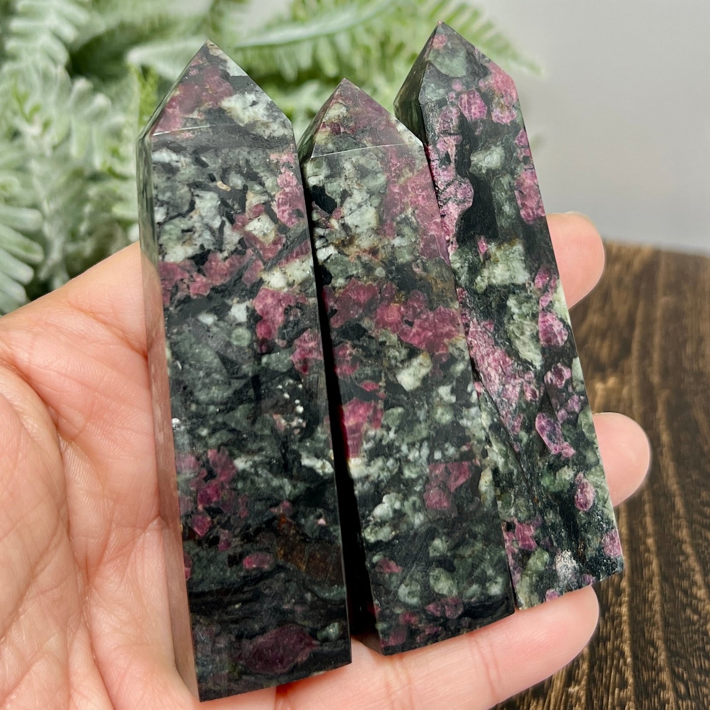 Eudialyte Garnet Feldspar Niter Rare Points Towers Crystal YOU CHOOSE