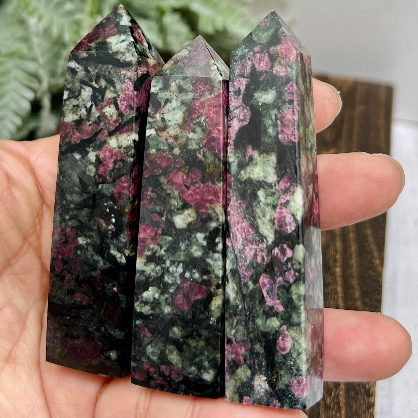 Eudialyte Garnet Feldspar Niter Rare Points Towers Crystal YOU CHOOSE