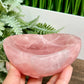 Rose Quartz Pink Heart Bowl Healing Crystal Carving 624g