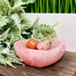 Rose Quartz Pink Heart Bowl Healing Crystal Carving 624g