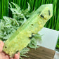 Prehnite with Epidote Black Tourmaline Tower Crystal Generator 798g 217mm