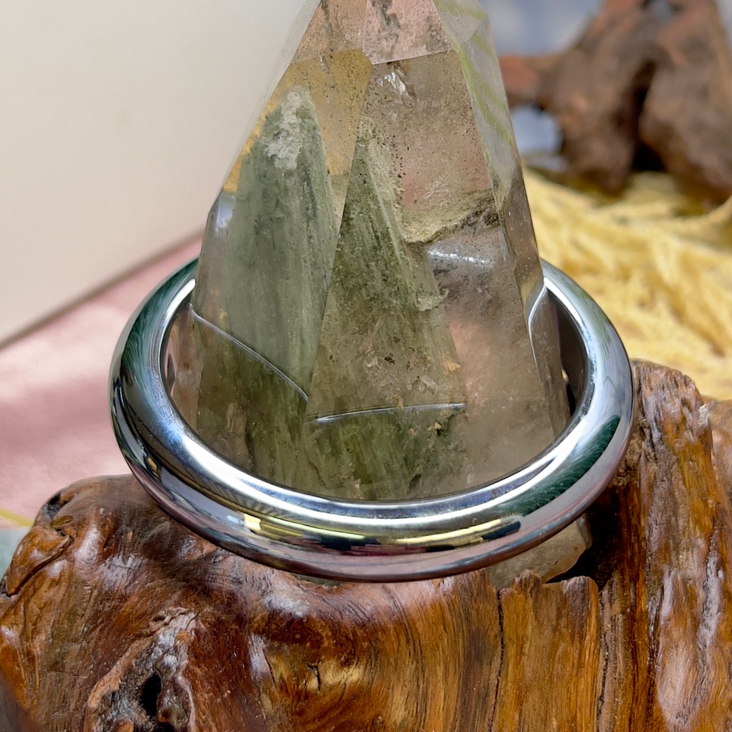 Terahertz Bangle Jewellery Wearable Crystals 63mm Diameter