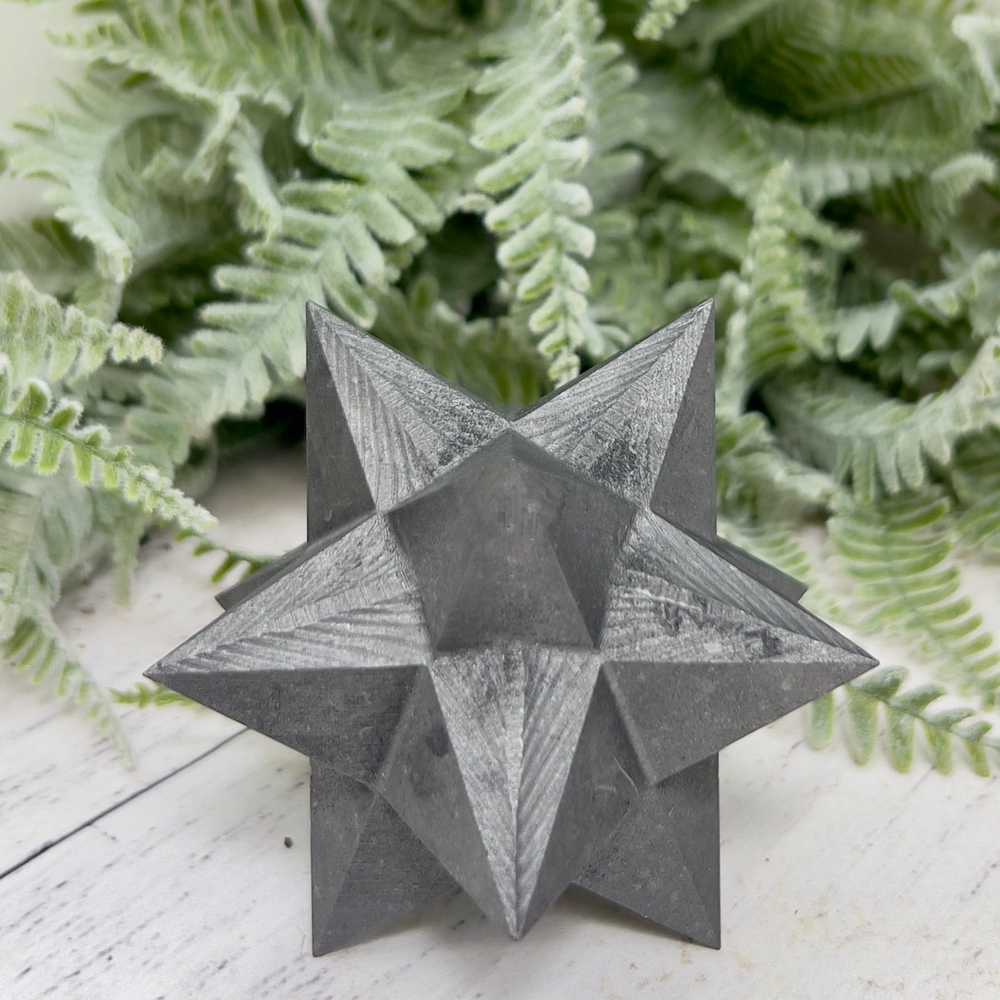 Shungite Merkabah EMF Protection Crystal Carving