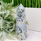Ocean Sea Jasper Tower Healing Crystal Generator 554g 164mm