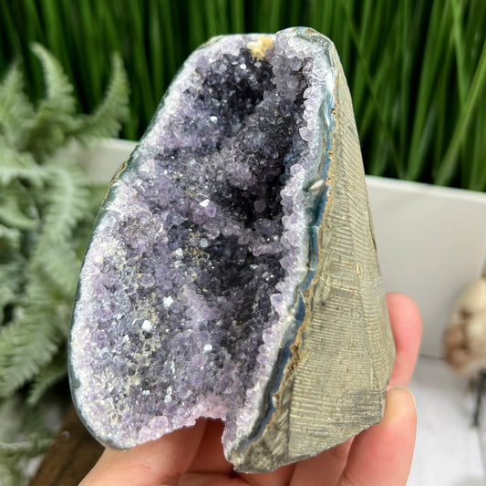 Amethyst Geode Cluster Cave Healing Natural Crystal 432g