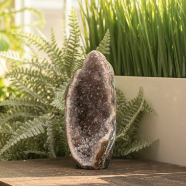 Amethyst Geode Cluster Cave Healing Natural Crystal 410g