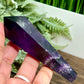 Chevron Dream Amethyst Prism with Stand Healing Crystal Carving 114g