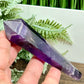 Chevron Dream Amethyst Prism with Stand Healing Crystal Carving 78g