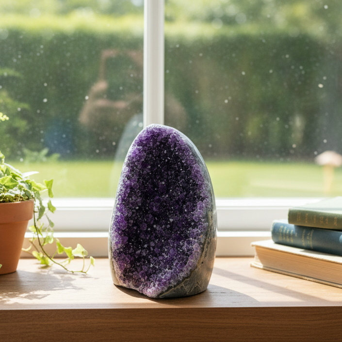 Amethyst Geode Cluster  Healing Natural Crystal 702g