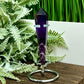 Chevron Dream Amethyst Prism with Stand Healing Crystal Carving 72g