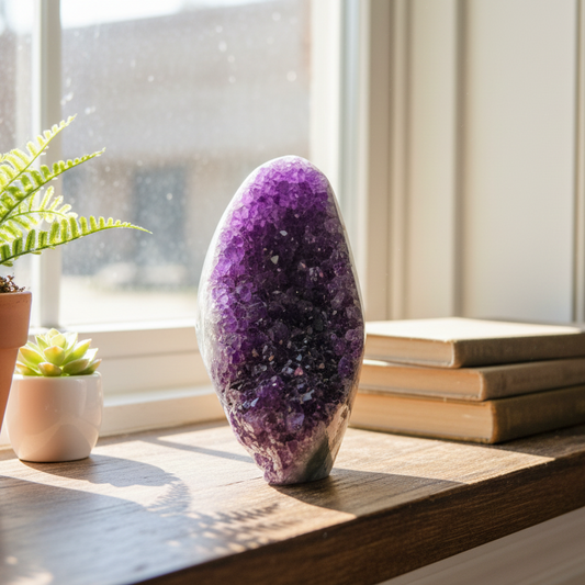 Amethyst Geode Cluster Healing Natural Crystal 598g
