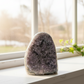 Grey Amethyst Geode Cluster Cave Healing Natural Crystal 580g