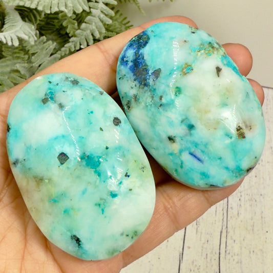 Fynchenite Phoenix Stone Palm Stones Worry Meditation Crystals YOU CHOOSE