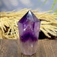 Amethyst Tower Crystal Generator Gemstone 127g 77mm