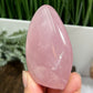 Rose Quartz Flame Free Form Healing Carving 156g 74mm