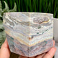 Ocean Sea Jasper Large Druzy Floating Cube Crystal Carving 1184g