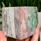 Ocean Sea Jasper Large Druzy Floating Cube Crystal Carving 1184g