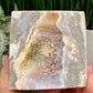 Ocean Sea Jasper Large Druzy Floating Cube Crystal Carving 1184g