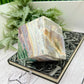 Ocean Sea Jasper Large Druzy Floating Cube Crystal Carving 1184g